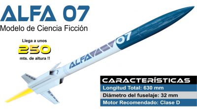 Cohete Modelo Alfa 07